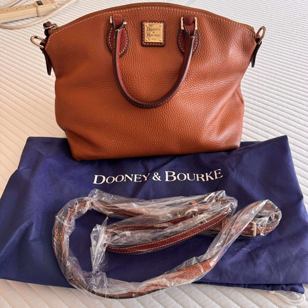 Dooney & Bourke Tan Leather Satchel